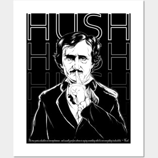 Poe Hush Posters and Art